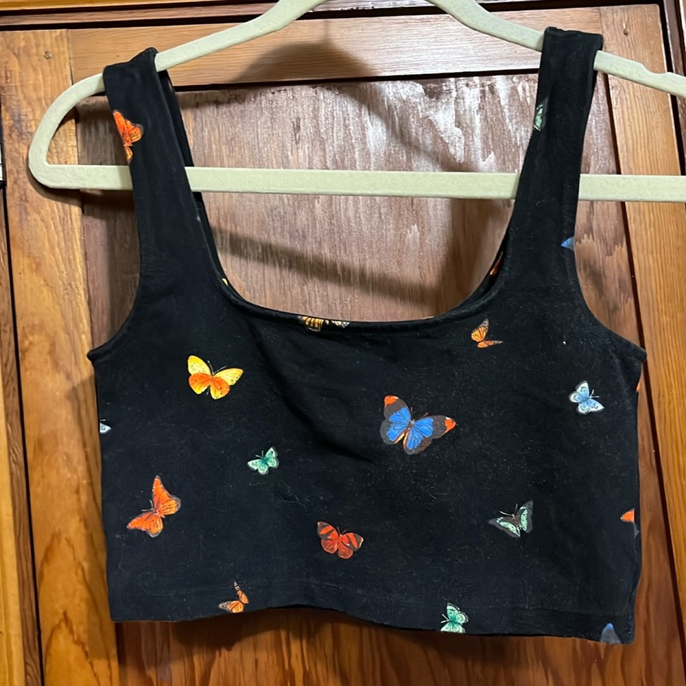 Black butterfly Bralette